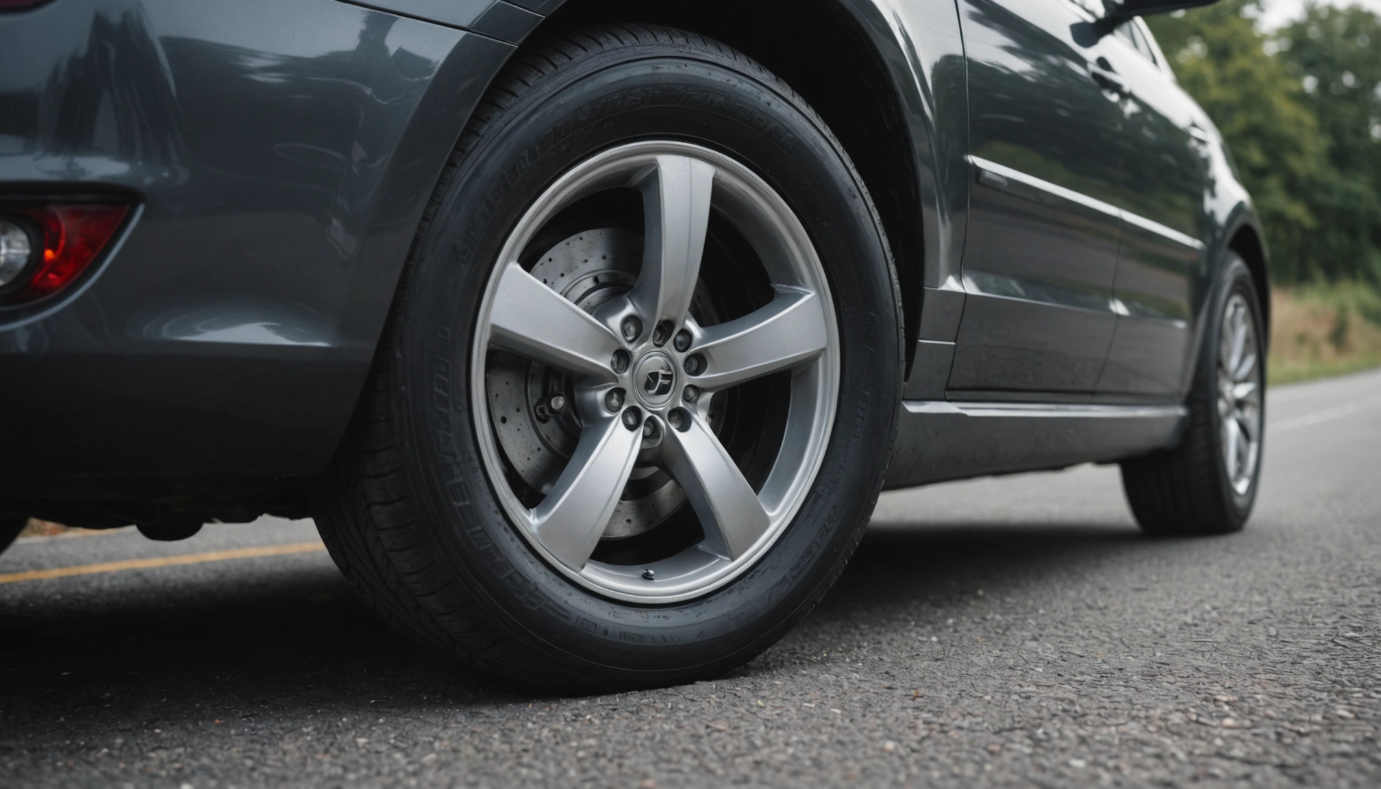 roue avant désaxée voiture