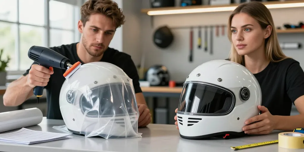 kit covering casque moto